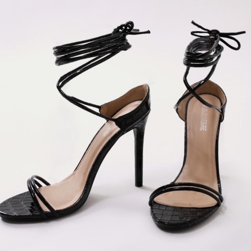 HEELS -Public desire wrap around heel
